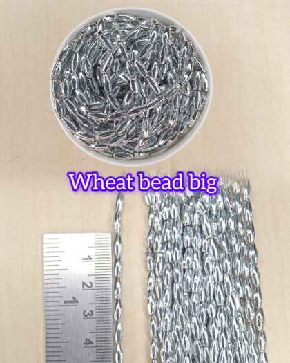 Silver Wheat Beads